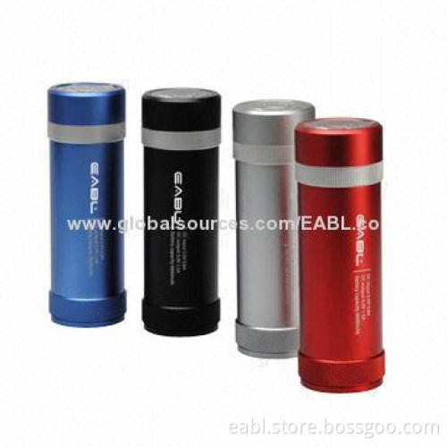6,600mAh Dual-USB Power Chargers with LED Torch, Waterproof